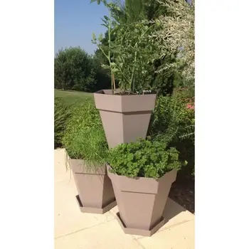 

RIVIERA Source flowers hexalinas-Set of 4 - Ø 40 cm - Taupe
