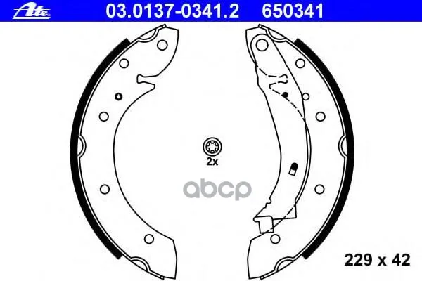 Колодки Тормозные Барабанные Citroen- Berlingo(Mf)- 1.4 1.6 Hdi 75(Mf9hw) Ate арт. 03.0137-0341.2