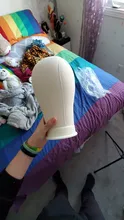 Alileader-Cabeza de Maniquí de entrenamiento, cabeza de bloque de lienzo, soporte para pelucas, envío gratis, Porta agujas