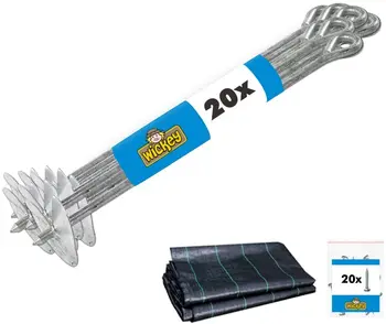 

Set of ground anchors with a drill 20 PCs.