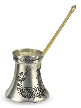 

Embroidered Basilisk Milk Anatolian Turkish Coffee Pot Ottoman Arabic Tea Coffee Espresso %100 Copper Maker Cezve Ibrik Turkey