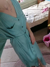 Tunic Beach Cover-Up Sarong Kaftan Swim-Wear Long Cotton -Q1111 Saida-De-Praia Vestido