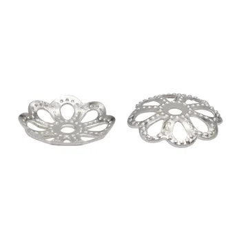 

4ar197 cap for beads, 8mm 50 pcs/pack, Astra (Silver)