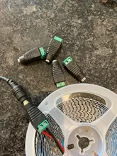 Conectores hembra de corriente continua, adaptador de fuente de alimentación de 5,5x2,1mm, conector para tira de luces Led, 3528, 5050, 5630, 5730, 5 uds.