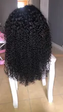 Cynosure-pelucas de cabello humano con encaje frontal para mujeres negras, Remy, rizado, brasileño, prearrancado, cierre de encaje, 13x4/13x6