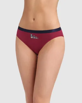 

Pack of 3 elastic cotton briefs with youth prints from the pocket Coton DIM range