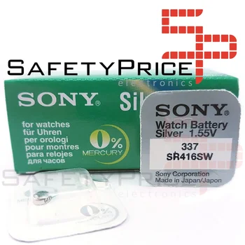 

10x Original SONY Boton battery 337 (sr416sw) 1,55V