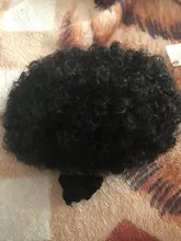 Lidia-Peluca de cabello sintético para mujer, pelo corto de 4 pulgadas con rizos, 100%, Kanekalon, fibra resistente al calor, color negro Natural, para uso diario y fiesta