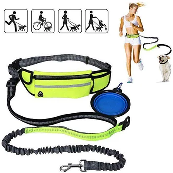 

Multifunctional Belt Bag Sports Running Jogging Leash For Dog Waterproof Hands Free Dog Leash Reflective Rope Chain Pet Dog