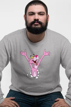 

Angemiel Wear Wall Hottest Pink Panther Gray Men 'S Sweatshirt