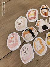 45 unids/caja encantadora Pequeño gato amor Sushi decorativo pegatinas cuaderno álbum decoración niños regalo