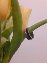 FDLK-anillos de acero inoxidable de carburo de tungsteno con incrustaciones, Flecha de meteorito de madera de Koa hawaiana, joyería para hombre, 8mm