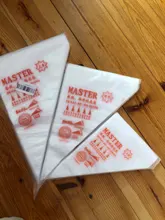 100 Uds paquete pastelería Bolsa S/M/L tamaño desechables tuberías de torta de glaseado Fondant crema decoración de repostería punta herramienta de decoración de pasteles
