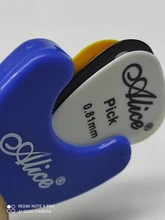 Guitarra elegir titular de plástico carcasa de plectro con adhesivo de la guitarra cajas de almacenamiento para 1-3 piezas selecciones de guitarra