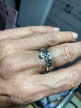 LEKANI-Anillo de Plata de Ley 925 con diseño de arcoíris para mujeres y niñas, joyería fina, para bodas