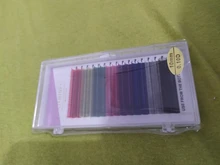 LIFMINRY-extensiones de pestañas suaves de visón, 8 colores, arco iris de color, 16 líneas Premium