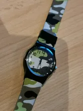 Reloj de camuflaje militar azul marino reloj de silicona para niños de cuarzo, relojes de dibujos animados para niños regalo para niños reloj para niños