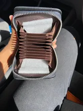 WILLIAMPOLO corto de alta calidad bolsa de la cremallera bolsa de 13 titulares de la tarjeta de conductor es Conjunto de licencia bolsa tarjeta bancaria pl175112