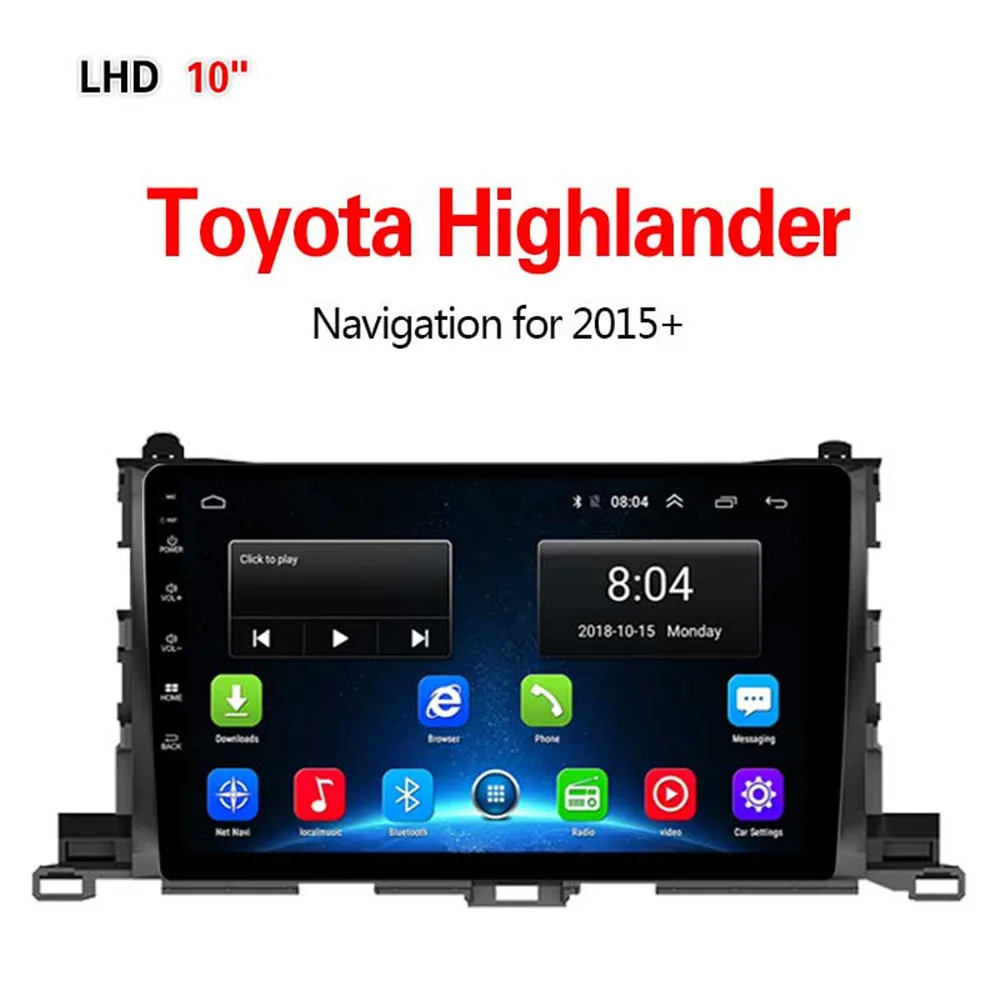 Lionet gps-навигация для автомобиля Toyota Highlander+ 10,1 дюймов LT1013Y - Размер экрана, дюймов: 4G1G16G