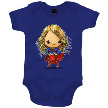 

Baby bodysuit Chibi Kawaii Supergirl spoof