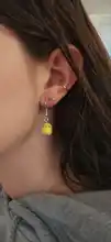 Small Earrings Gift Duck Korean Minimalist Yellow Little Wholesale Cute Fashion Women