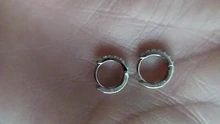 Roxi-pendientes de aro de Plata de Ley 925 para mujer y hombre, aretes pequeños de hueso del oído, aros para los oídos, A30