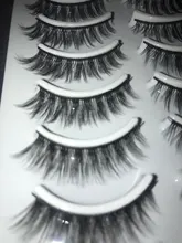 Pestañas postizas naturales, maquillaje largo 3d, extensión de pestañas de visón para belleza 54, 2/5/10 pares