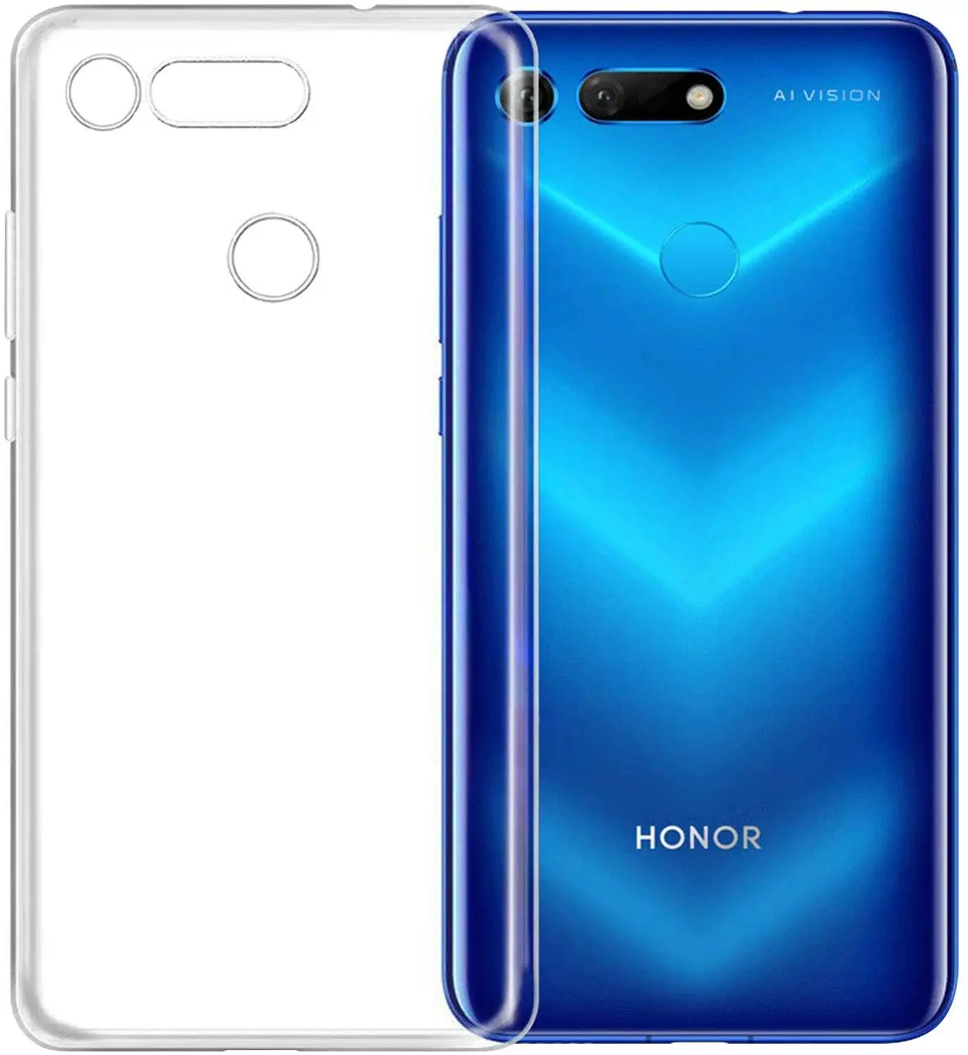 Прозрачный чехол-подставка для Honor View 20 - Цвет: Stand case Clear