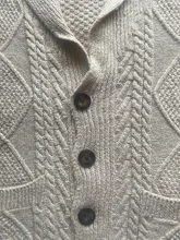 Cárdigan con cuernos gruesos para hombre, nuevo suéter masculino de invierno cálido, informal, ajustado, con botones a la moda, 2020