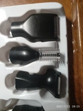 Kemei-cortadora de pelo eléctrica todo en uno para hombres, kit de aseo, recortador de barba, cejas, afeitadora para orejas