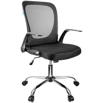

Operator chair Helmi hl-m04 "active", fabric, back mesh black/seat TW Black, Reg. Backing, Chrome