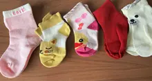 Calcetines de algodón con dibujos animados para niños y niñas, medias cortas de otoño e invierno, 5 pares