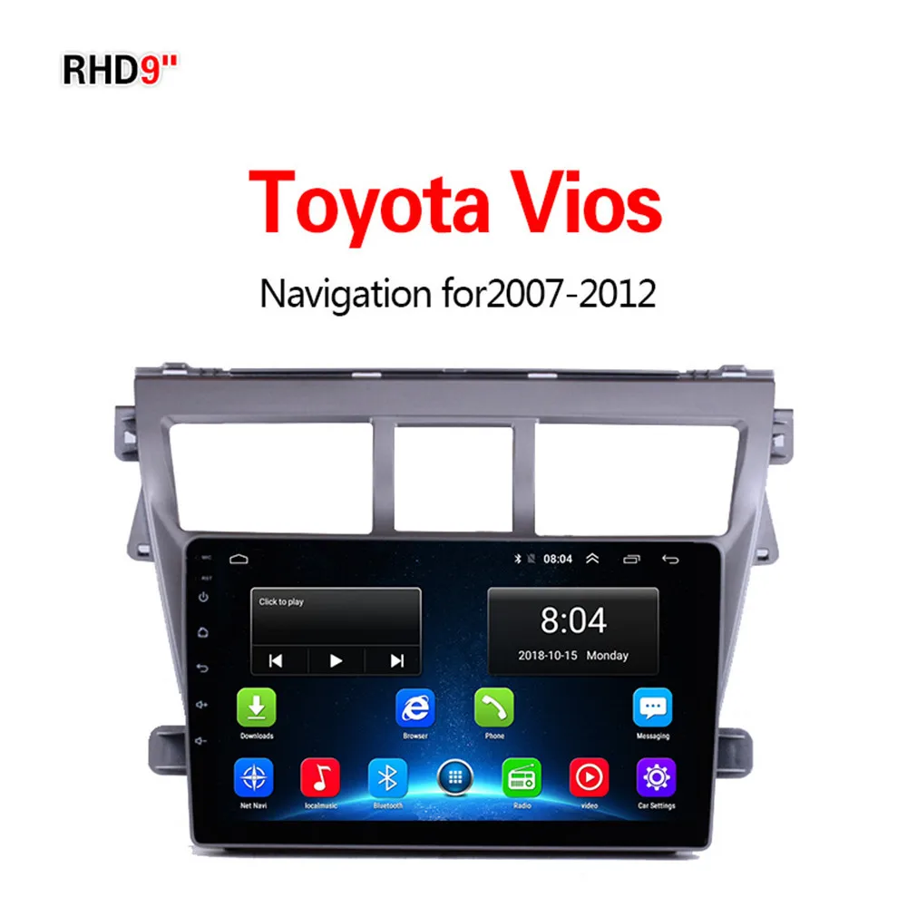 4G1G16G Lionet gps навигация для автомобиля Toyota Vios 2007-2012 9 дюймов RT1003X - Размер экрана, дюймов: 4G1G16G