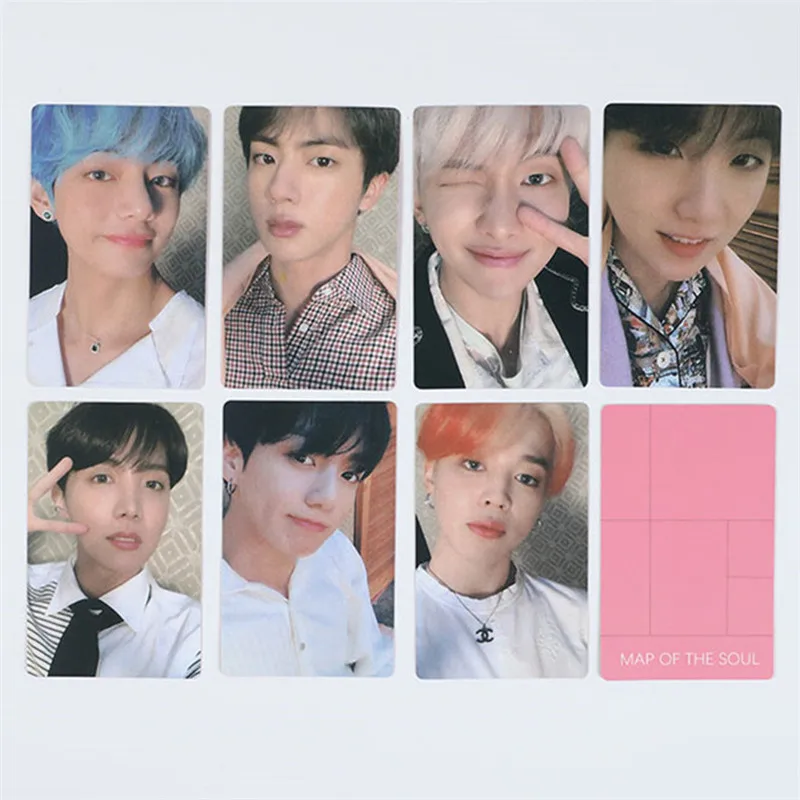 7 шт./st KPOP Bangtan Boys WIHT LUV мини-фотобумага Lomo Cards домашняя карта HD Фотокарта карта Soul Persona YG351