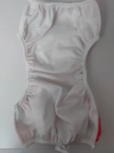 Asenappy-pañales de baño reutilizables para bebé, traje de baño de dibujos animados para niños, pantalones de natación ajustables para verano, 1 ud.