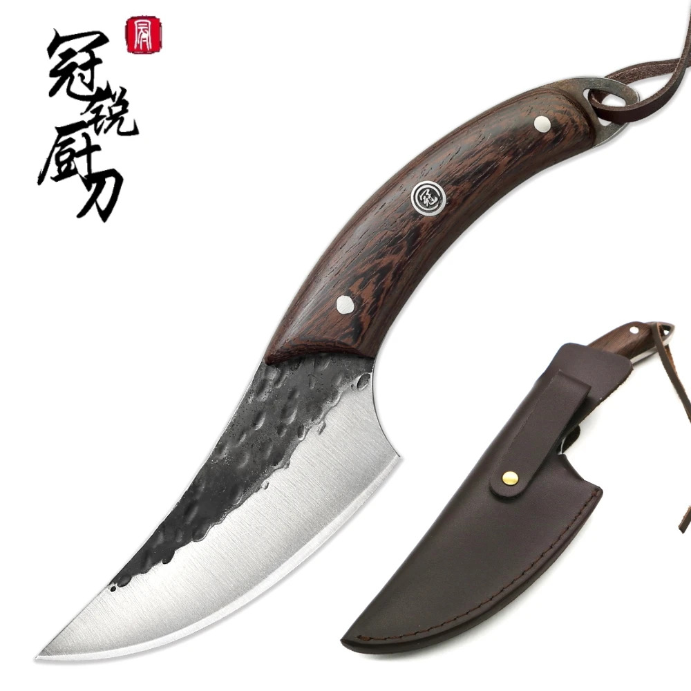 Грандичевый нож для обвалки ручной Кованый шеф-повара кухонные ножи барбекю