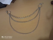 Cinturón Punk de un solo/tres capas para hombre y mujer, llavero de estilo Hip-hop, pantalones vaqueros, cadena de Metal largo, accesorios de ropa, joyería