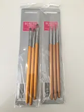 Juego de Herramientas de manicura, trazador de líneas de pintura, brochas de dibujo de flores, lápiz para dibujar pétalos, Gel UV para arte de uñas superior redondo de Metal, 3 uds.