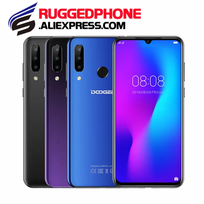 DOOGEE N20 N 20 6 3 дюймов FHD + мобильный телефон 4 Гб 64 MT6763 Восьмиядерный 4350 мАч 16MP 8MP