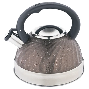 

Kettle with Whistle 3 L ak-519 brown granite, black handle