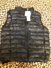 Chaleco de plumón de pato para hombre, chaquetas ultraligeras, ropa sin mangas para uso exterior, abrigo de otoño e invierno 90%, plumón de pato blanco