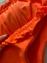 Bikini Bandeau plisado para mujer, bañador Sexy, conjunto de Mini Bikini con Tanga, ropa de playa, traje de baño 2021