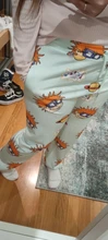 Pantalones Harajuku con estampado de dibujos animados para mujer, pantalón holgado y recto, estilo Hip Hop