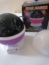 Lamp Children Star Projector Led-Night-Light Rotating-Starry Bedroom Nursery Moon