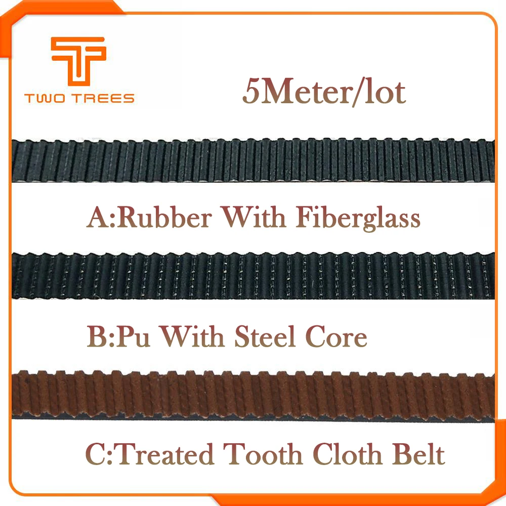 Open-Timing-Belt Sapphire-Pro Ender 3 Gt2 6mm 5M PU 2GT with Steel-Core Rubber Fiberglass