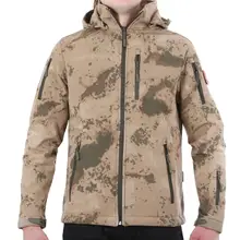 Боевая Водонепроницаемая флисовая куртка для охоты, ветровка, лыжное пальто, для походов, дождя, кемпинга, рыбалки, тактическая одежда для мужчин и женщин