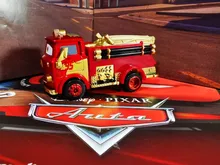 Disney Pixar-juguetes de Cars para niños, coche de rescate de fuego dorado, Rayo McQueen, Jackson Storm, de aleación de Metal fundido a presión, regalo de cumpleaños