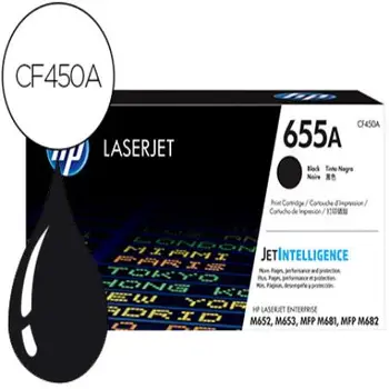 

Toner hp 655a laserjet m652 / m653 / mfp m681 / mfp m682 black 12500 pages 154356-CF450A