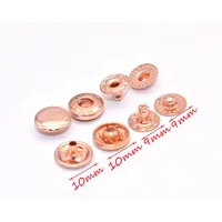 Rose gold Fashion Spring Metal Snaps Buttons Spring Snap Fasteners Leatherworking Metal Snap Tool Leather Snaps Leather Fastener 2