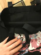 Lona de pana Bolso tipo Shopper Impresión de Anime mujeres bolso diario bolso mujer Y2k de almacenamiento reutilizable plegable bolsas